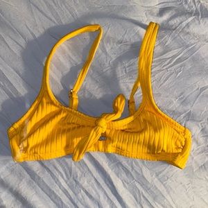 Yellow bathing suit top